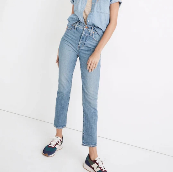 Madewell Denim - Madewell Petite Perfect Vintage Jean Cropped Medium Light Wash